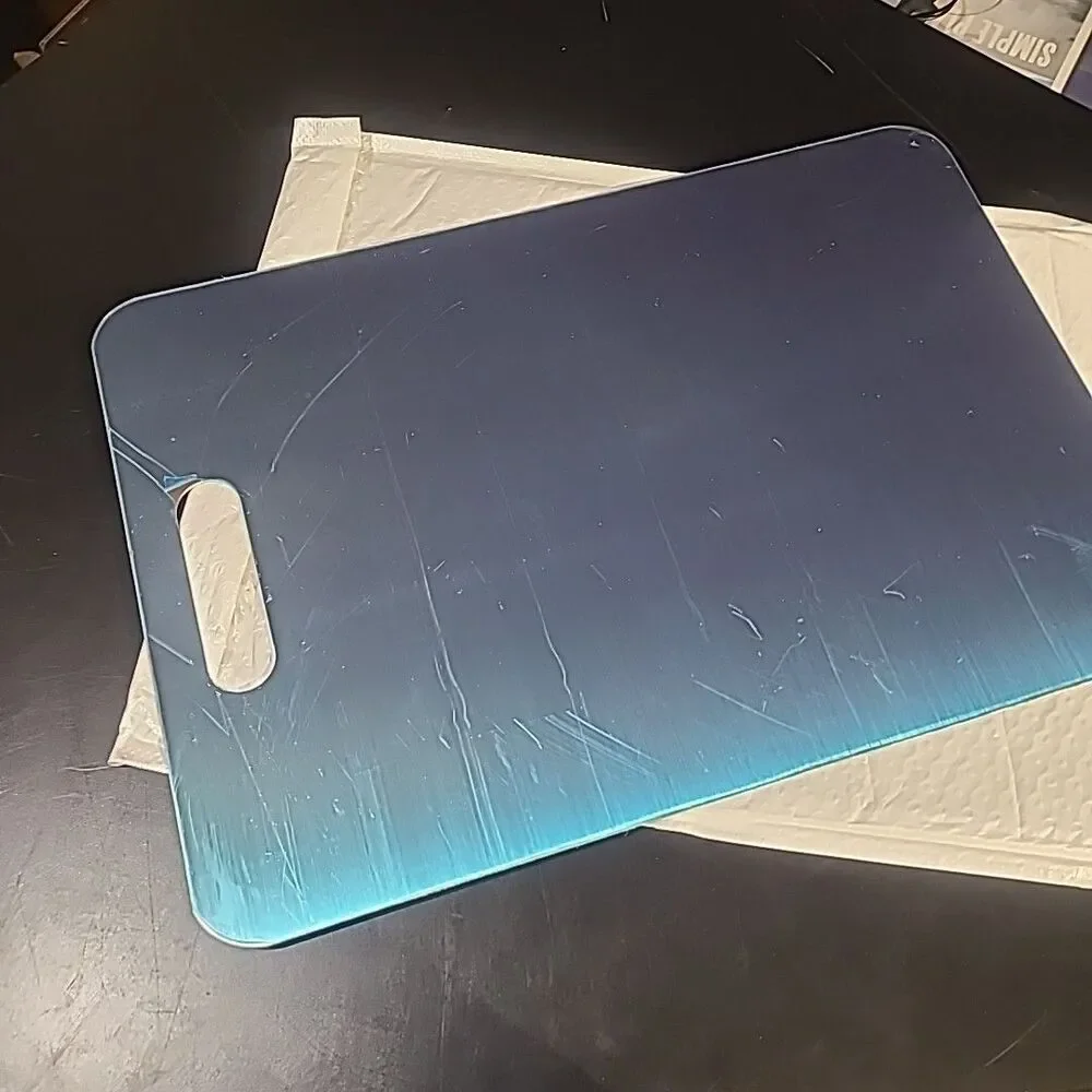 Titanium Cutting Board - 100% Pure Titanium Cutting Board for Kitchen 14x10 in